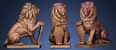 3D мадэль Статуя льва v2 (STL)